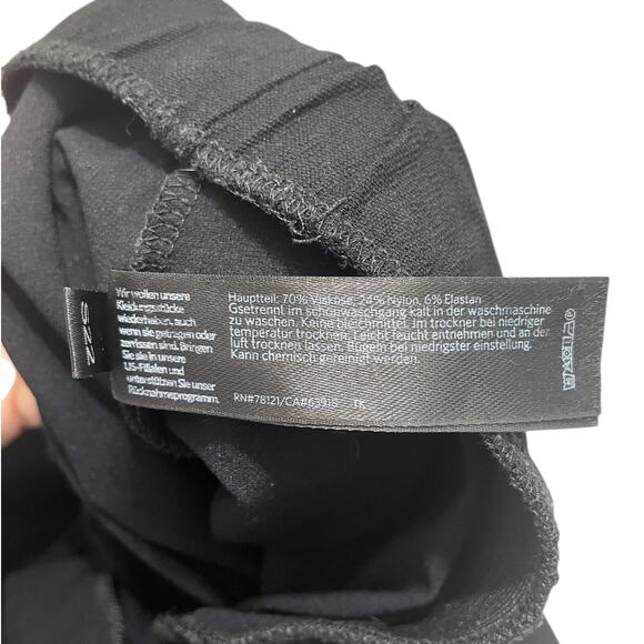 Eileen Fisher Jersey Knit Straight Leg Pants Pull On Black Size Small Minimalist - Picture 5 of 11